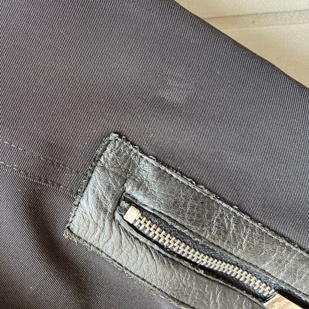 Votre Nom Black Blazer Jacket – Zipper Detail & Faux Leather Trim | Size 8 - Picture 13 of 16
